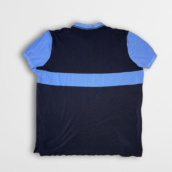 Ralph Lauren Mens XXL Navy & Blue Striped Polo Shirt - Picture 3 of 8